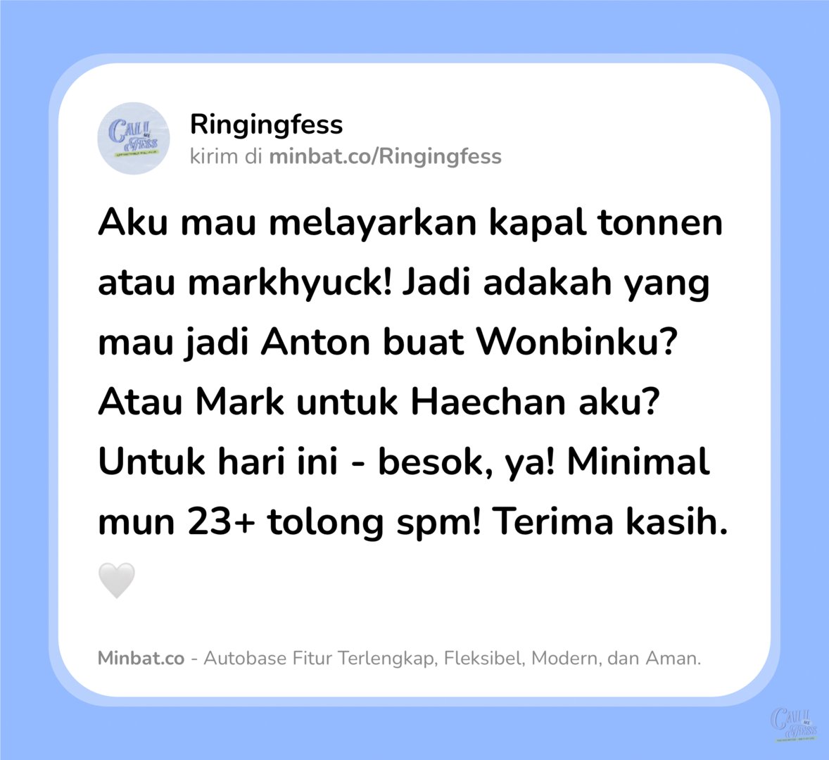 ☎️ Call Me tweet media