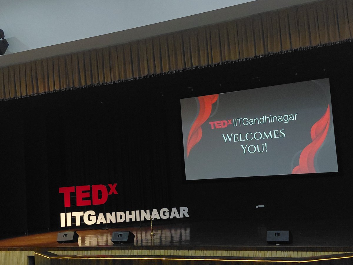 1000Darshan's tweet photo. Starting the day with curiosity and excitement at TEDx IIT Gandhinagar.

#TEDx #TEDxIITgandhinagar https://t.co/0plGyH0wLL