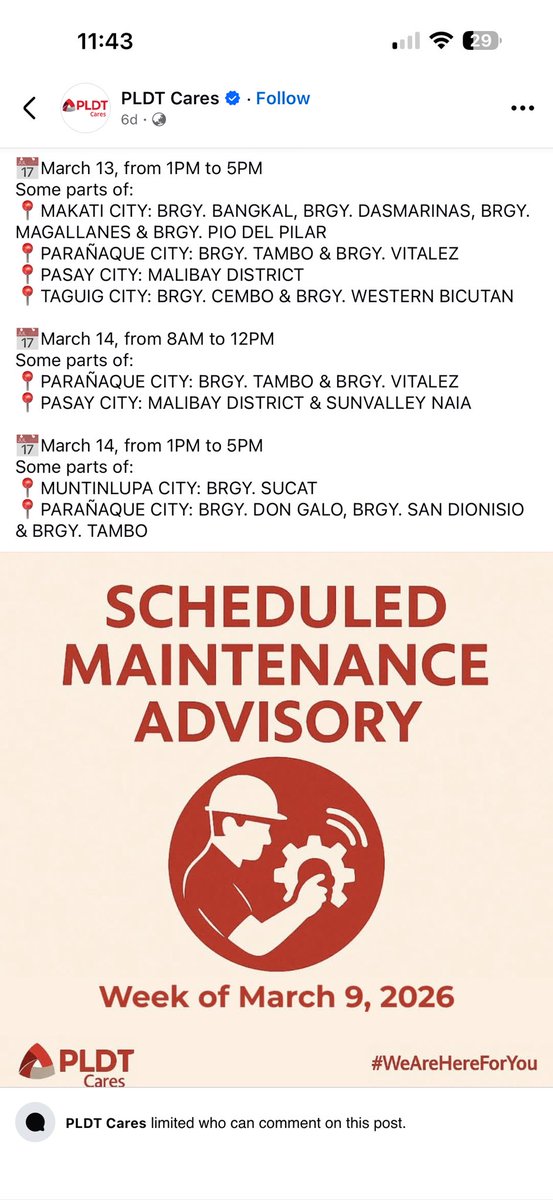 edentifiedd's tweet photo. @PLDT_Cares kanina unplug 5mins. ngayon 10mins. mamaya siguro 15mins. puro “pasensya” at “naiintindihan ang frustration” nakikita ko reply. walang scheduled maintenance. https://t.co/ZxxIONyaBD