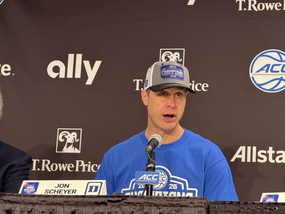 DavidGlennShow's tweet image. “I could not be more proud of this team. I don’t think it’s clear how good UVa is; congrats to those guys on an incredible season. I thought Cayden (Boozer) put us on his back in the 1st half. To play 40 minutes vs. UVa, the way they press … incredible.”

— Duke HC Jon Scheyer