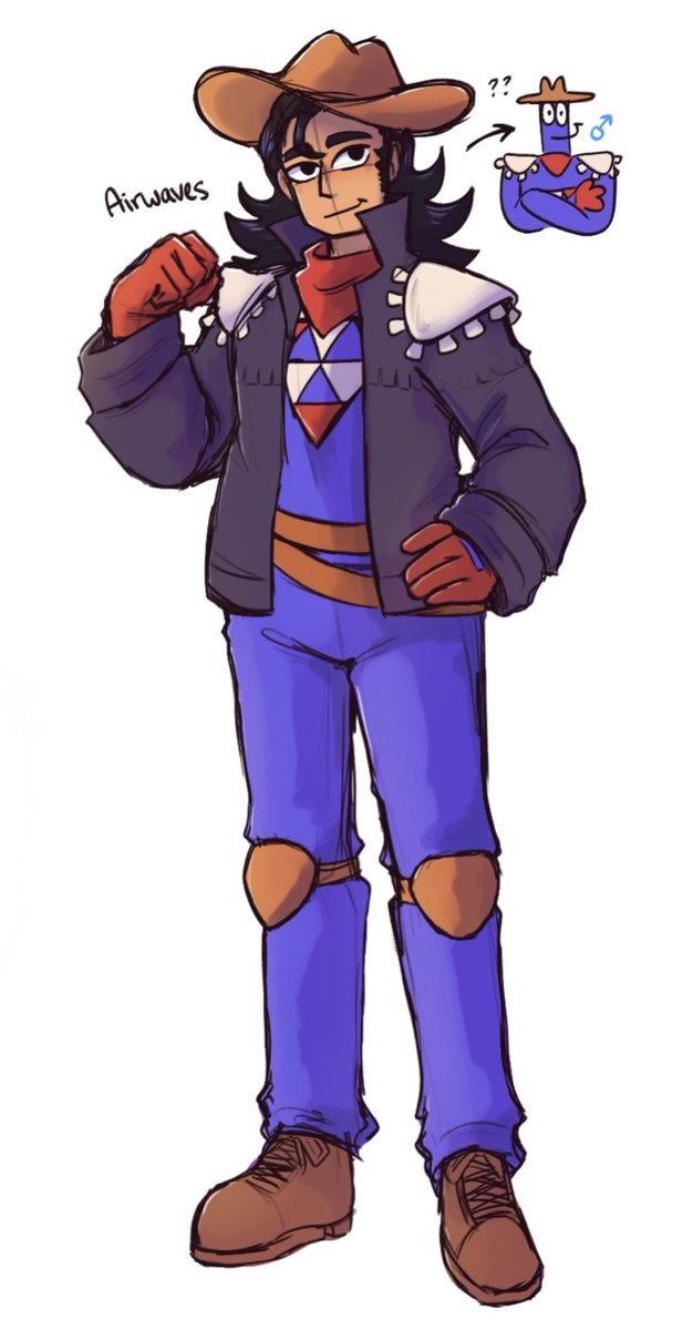 strawbsketches's tweet photo. human airwaves gijinka finally in color 🙏 #polywaves https://t.co/1MKhnTHIzA