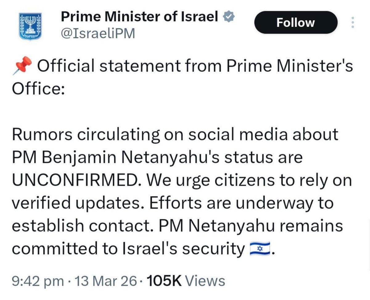 elmi_nasib's tweet photo. confirmed, Netanyahu is still alive with the 6 fingers he was promised 3000 years ago 😂

#NetanyahuTerrorist #IranWar‌ #امن_الخليج_خط_احمر https://t.co/dZhEFinDU0