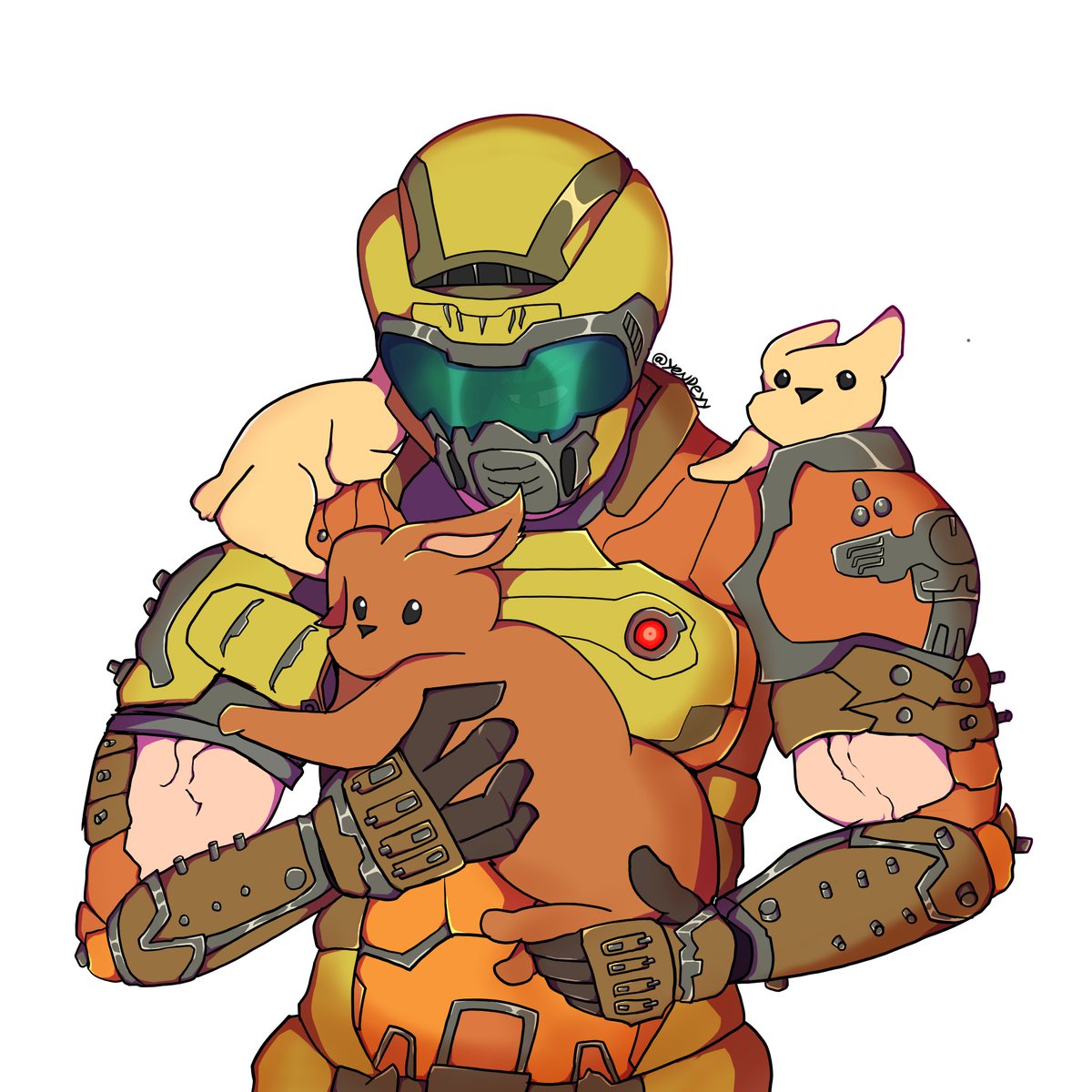 Doom slayer with bunnies. why? cuz yes
#Doom #Doomguy #DoomSlayer
