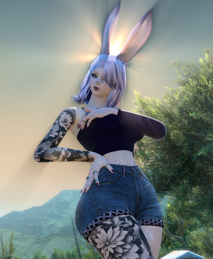 A_Deadly_Flower's tweet photo. See the attitude behind the character ;) #ffxivselfieday #ffxivoc #vieraplayer #ff14selfie #gposer https://t.co/lgn3EnbAlX