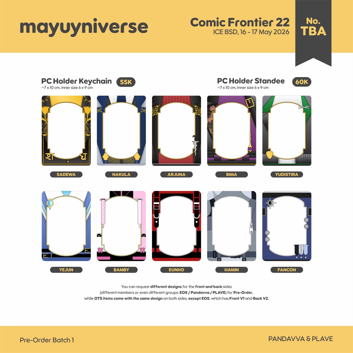 mayuyniverse's tweet photo. [ RT &amp; Like are appreciated! ]

#CF22 Mayuyniverse's pre-order catalogue is open!

🔗 https://t.co/aUcAvaCcVH
📅 15 March - 1 April
📌 Pick Up &amp; Mail Order
📍 Lluna Et Ssol (No. TBA)
🎨 EON OF STARS (EOS), PANDAVVA, PLAVE

#cf22catalogue #comifuro22catalogue #comifuro22 https://t.co/FNb5DI2Q6b