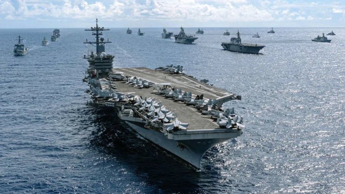 🇺🇸💪ÚLTIMA HORA: El USS Abraham Lincoln sigue milagrosamente a flote y completamente intacto después de haber sido hundido por Irán 72 veces.