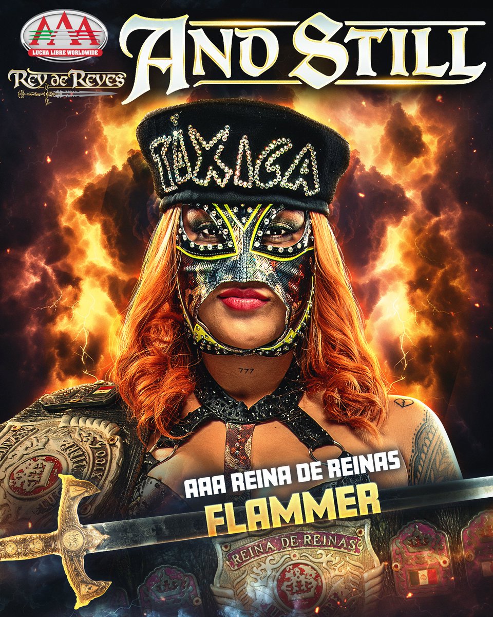 Wrestlinglifeuk's tweet image. #ANDSTILLLLLL

Flammer Had A Mystery Opponent Which Was WWE Superstar Bayley 
And Flammer Took The Fantastic Win And Still Retain #ReinaDeReinas Champion!!!!

@luchalibreaaa 

#aaaluchalibreworldwide #luchalibreaaa #flammer #reydereyes