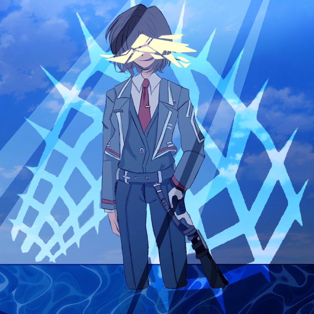 Archo_Huu's tweet photo. Some stupid Outis x Yi Sang art, I don’t know the tag for it https://t.co/ckKsm6LpPW
