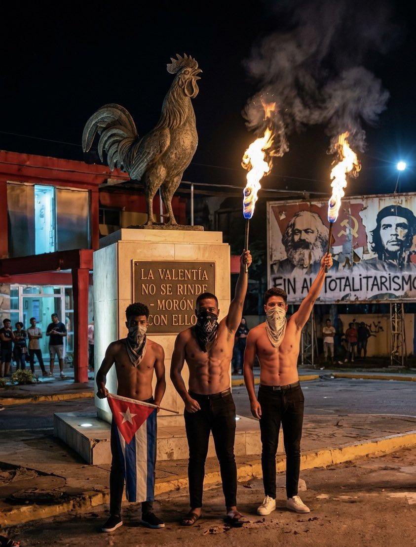 aldea_area's tweet photo. La libertad se toma no se pide. 
Es la hora de tomar lo que nos han arrebatado por 67 años
#Abajoladictadura 
#Finalcomunismo https://t.co/gvBKnD4S2M