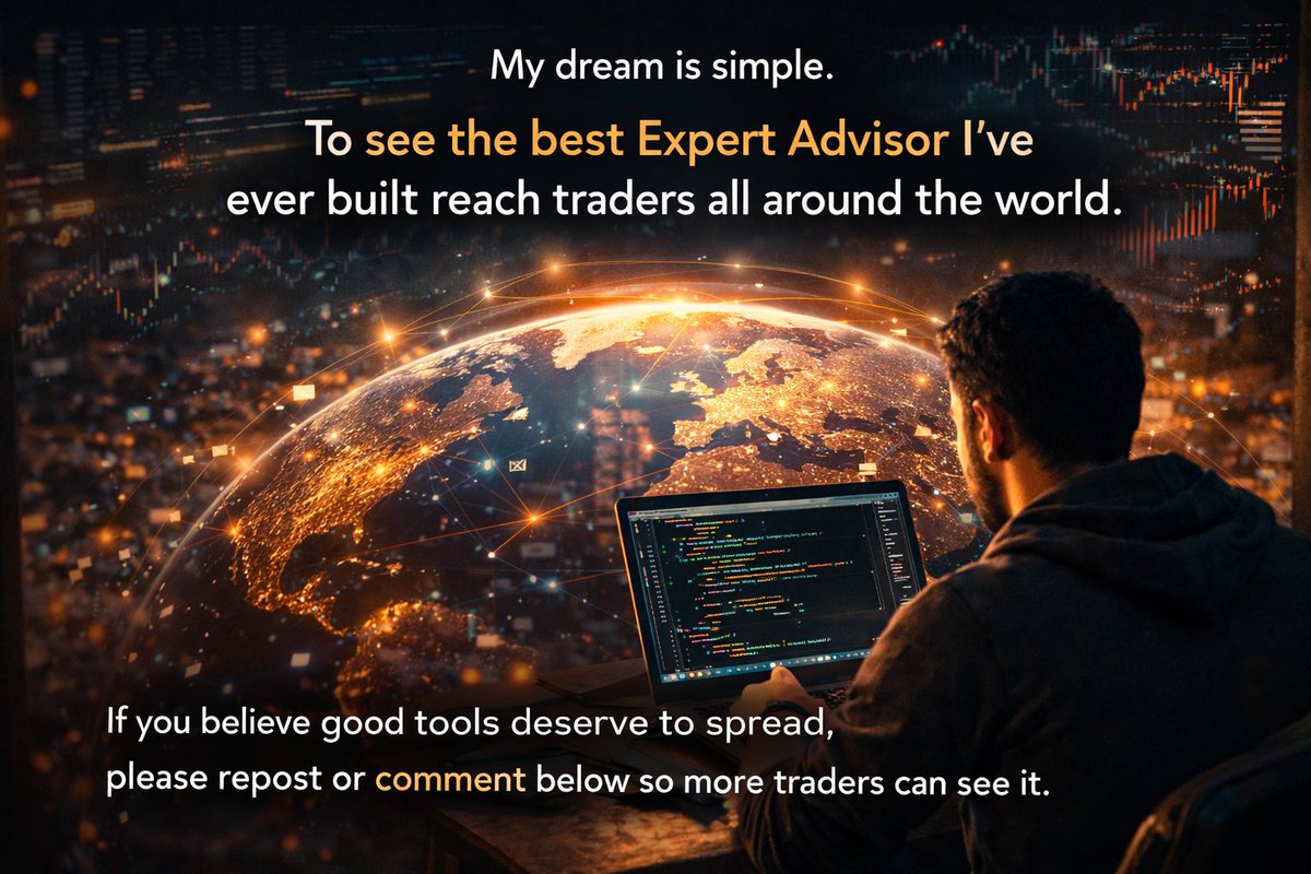 ZiForex's tweet photo. My dream is simple.

To see the best Expert Advisor I’ve ever built reach traders all around the world.

Months of work, testing, failures, improvements… all inside this system.

If you believe good tools deserve to spread,

please repost or leave a comment so more traders can see it.

You can check it here 👇
https://t.co/nLTdxy3Ef5

#forex #trading #Gold #xauusd