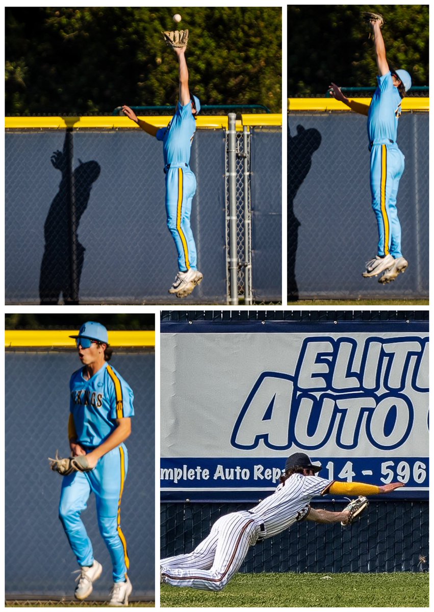 aiden_hesse19's tweet photo. Had some fun at centerfield this week!  Robbed a HR at the wall and made some diving catches. Love competing and helping the team any way I can. ⚾️ https://t.co/0qk2jGUKa0