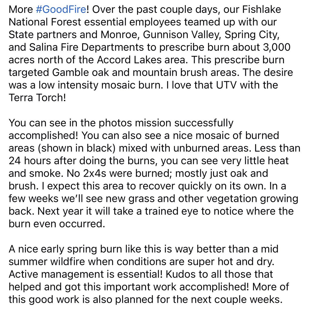 JasonKling2's tweet photo. Lots of good active management work occurring on the Fishlake National Forest! https://t.co/6Yr9IqI9nQ
