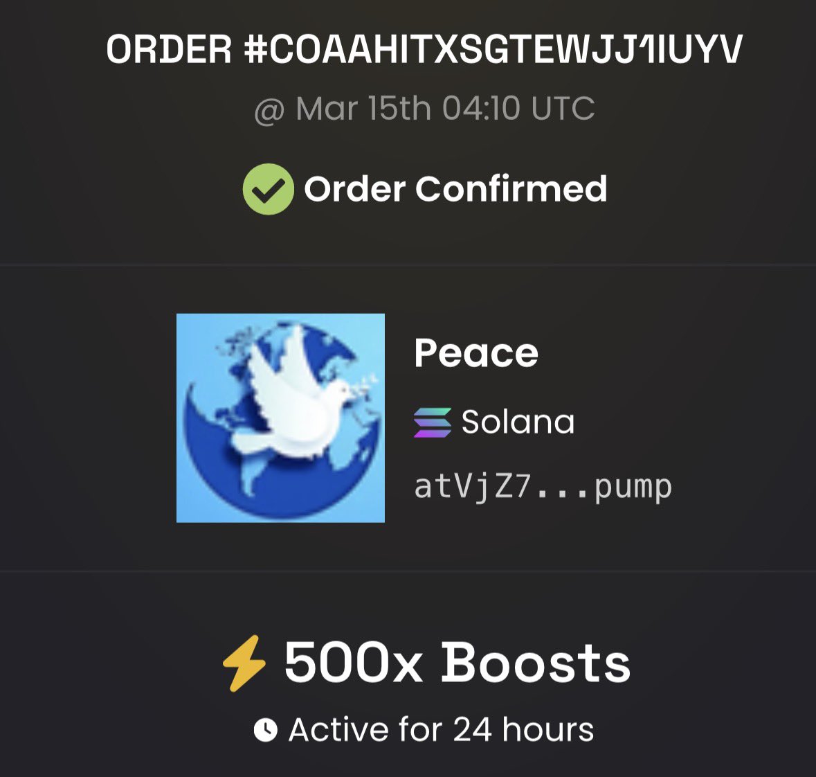 Humanevolvd's tweet photo. 🚨😤☮️🚨
Peace 500x boost 
It’s time. 

atVjZ7uM8sVrLFi5Xe1JiLGW6mW9pvQdTCWzhNFpump https://t.co/z3YKG3fm3S