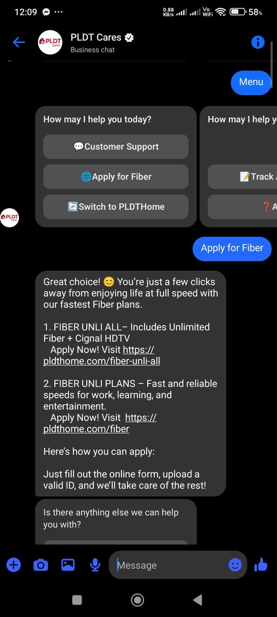 mariaflora1208's tweet photo. @PLDT_Cares ano to? Pag Customer Support hindi maintindihan? pag Apply for Fiber meron? harap harapang panggagago naman ata to teh? ano, bawal mag raise ng ticket?? ayusin niyo naman serbisyo niyo wala na namang internet https://t.co/FVbc97KxCK
