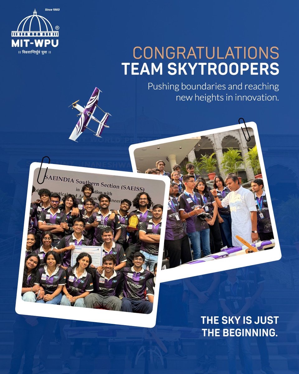 MIT World Peace University, Pune tweet media