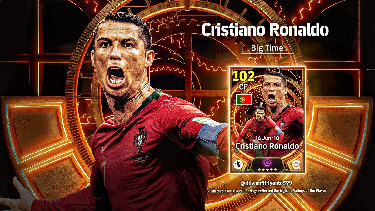 Concept art
Big Time Card Efootball 24

Cristiano Ronaldo
(Portugal vs Spain 2018)

#efootball