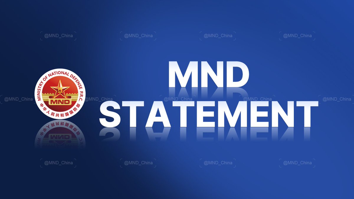 Ministry of National Defense of China tweet media