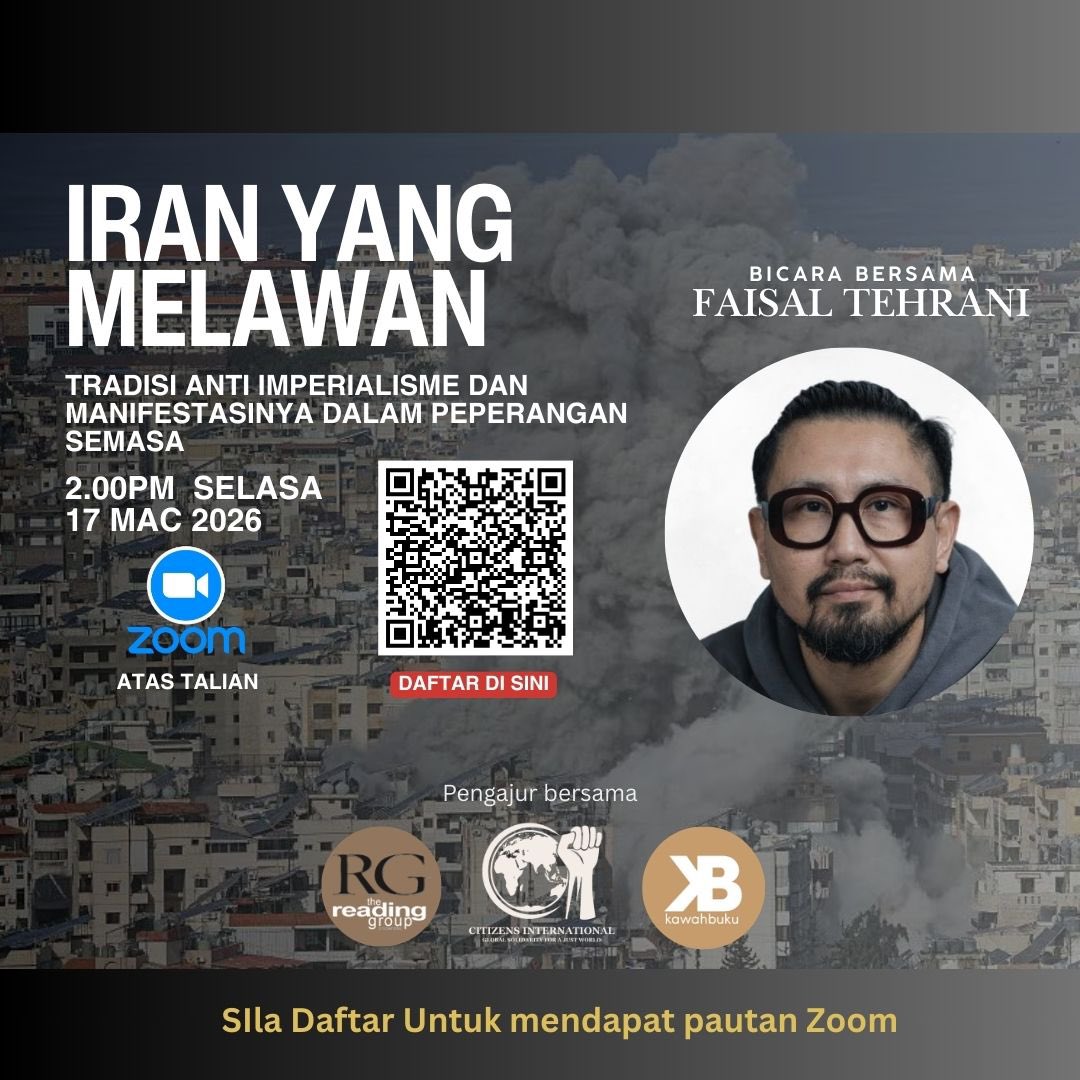 Memahami ketumbukan Iran dalam perlawanannya menentang imperialis Amerika dan Zionis.

Jemput teman-teman untuk turut serta. 
Sesi online dan percuma.￼ Scan QR untuk daftar.