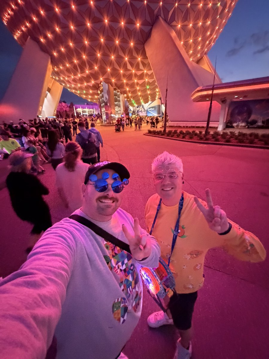 magicwithryan's tweet photo. 2/26/26 Leg 3: First Night in Orlando
There’s something special about walking into EPCOT that first night — the lights under Spaceship Earth, the music, and that moment when the trip finally feels real. @DisneyScoopGuy
#DisneyAdults #EPCOT #SpaceshipEarth #WorldShowcase https://t.co/j5fvRboMPN
