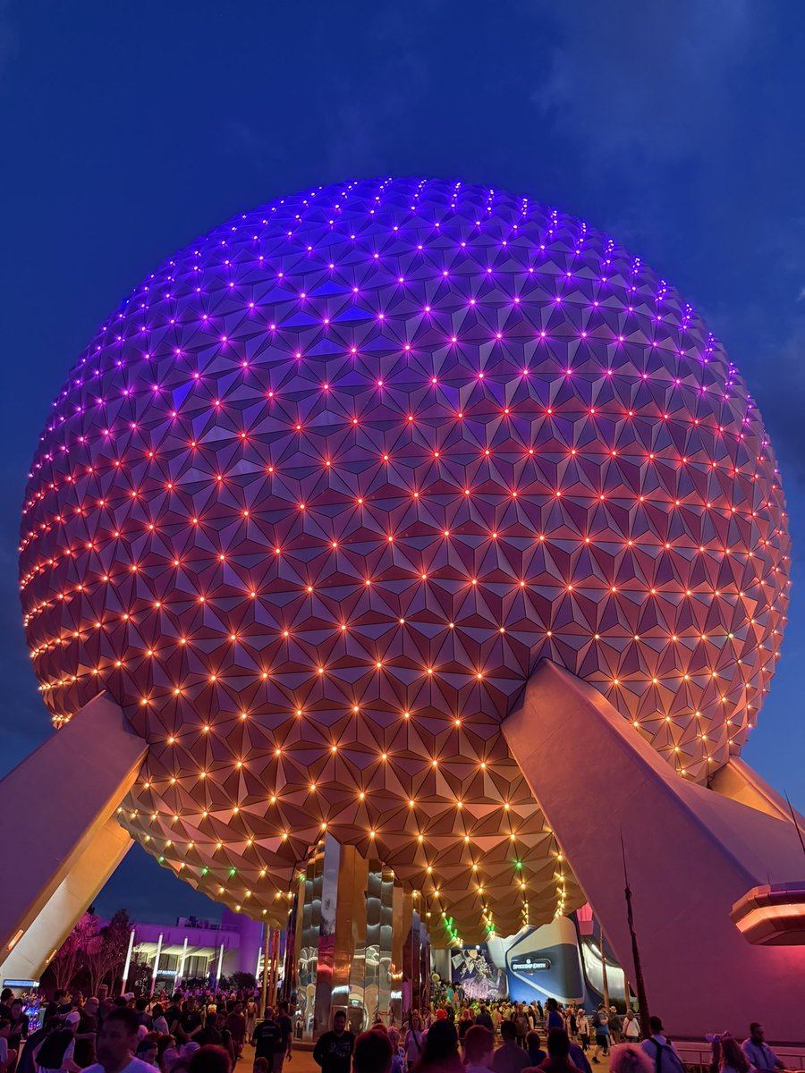 magicwithryan's tweet photo. 2/26/26 Leg 3: First Night in Orlando
There’s something special about walking into EPCOT that first night — the lights under Spaceship Earth, the music, and that moment when the trip finally feels real. @DisneyScoopGuy
#DisneyAdults #EPCOT #SpaceshipEarth #WorldShowcase https://t.co/j5fvRboMPN