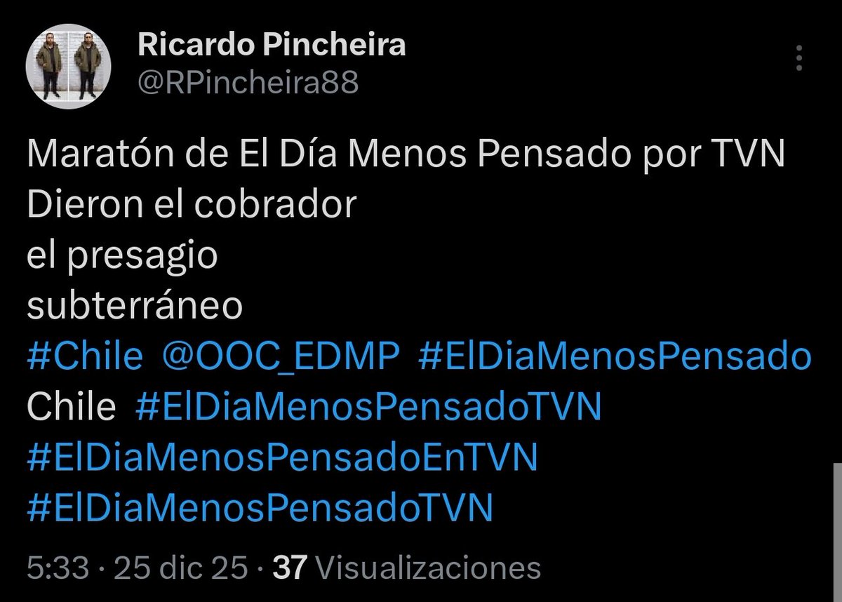 Ricardo Pincheira tweet media