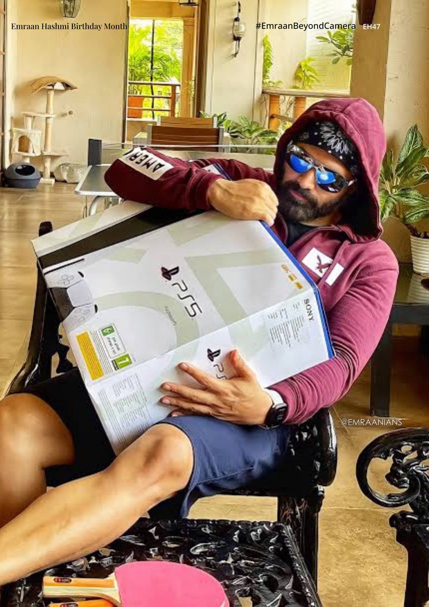Emraanians's tweet photo. Beyond the camera When the hero logs outโฆ
and the gamer logs in. ๐ฎ๐ @emraanhashmi ๐ค #PS5
#EmraanBeyondCamera
Emraan Hashmi Birthday Month
#EmraanHashmi #EH47 https://t.co/soNpb8Lr4n