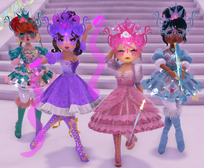 fadinhawa's tweet photo. 🩷⚔️ Barbie and the Three Musketeers ⚔️🩷

One for all, and all for one!✨👑

Corinne : @f4dinhaa
Viveca: @Chizu_Pann
Aramina &amp; Renée : @stylist_ninia

tags:@RoyaleHighValks #royalehighoutfit #outfit #royalehigh https://t.co/PjLGdjyhYr
