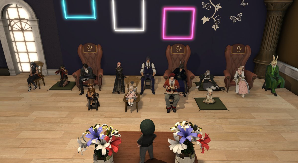 Mr_Marimo_'s tweet photo. FCイベント～‼ヒカセン格付けチェック😇
大成功でした🥳🥳
1）一流ヒカセンの皆様‼
2）誰も来ないで1人になってる人^^;
3）映す価値ない人、三流増えてきた図
4）〆の全体写真、写し価値ない人はモザイク😤😤

沢山のご参加ありがとうございました‼

#FF14フレンド募集中 https://t.co/RS7KrEsQOK