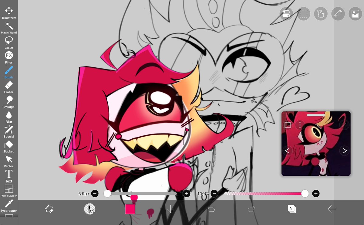 VKiwibat's tweet photo. (Repost) NIFTY!! Oh yeah and someone else I guess..๐ #Nifty #Hazbin_HotelFanart #WIP๐ง #Baxter #Madmaid #Hazbintwt https://t.co/IVMp5aUpnM