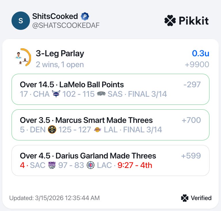 Cole’s Algo Picks tweet media