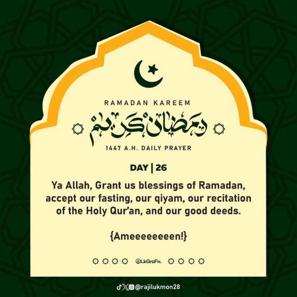 PizzaroFunds's tweet photo. Ramadan day 26 https://t.co/C5I1DYULre