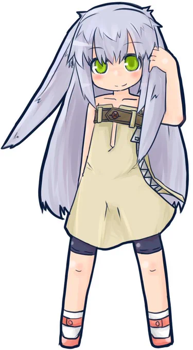 #うちの子を初めて描いた時から今の絵柄を見比べるとどれだけ変わったかよく分かる ←2010 2025→ ニュナちゃんです