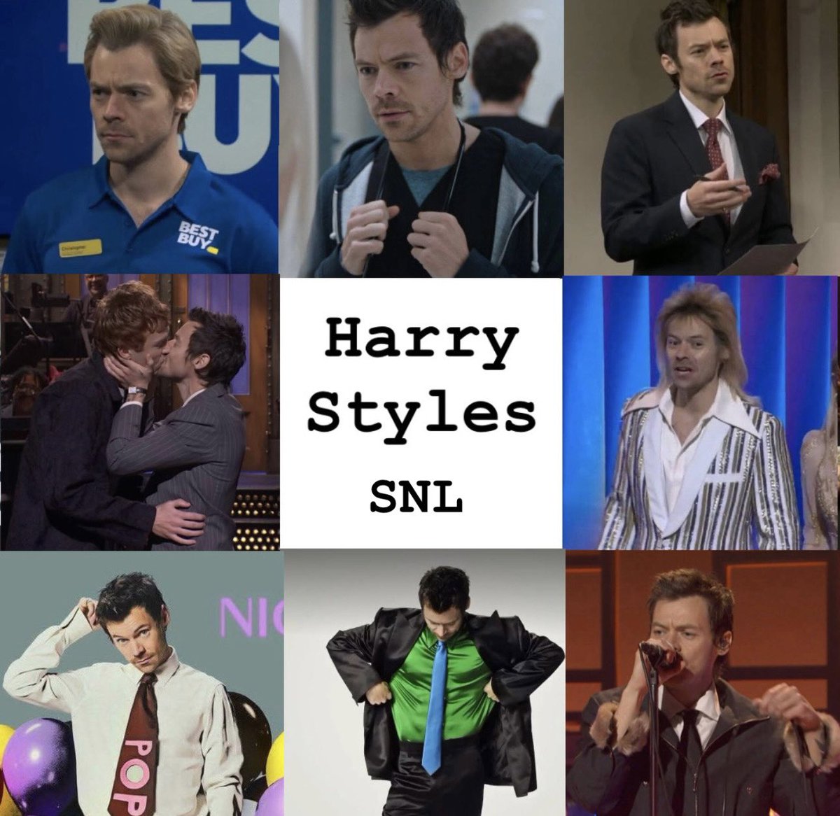 Crismtz_ahft's tweet photo. Harry siendo abogado, doctor, rubio, besucón, vendedor, cantante, te amo harry en todas tus versiones ❤️ https://t.co/g0swNdR4lb