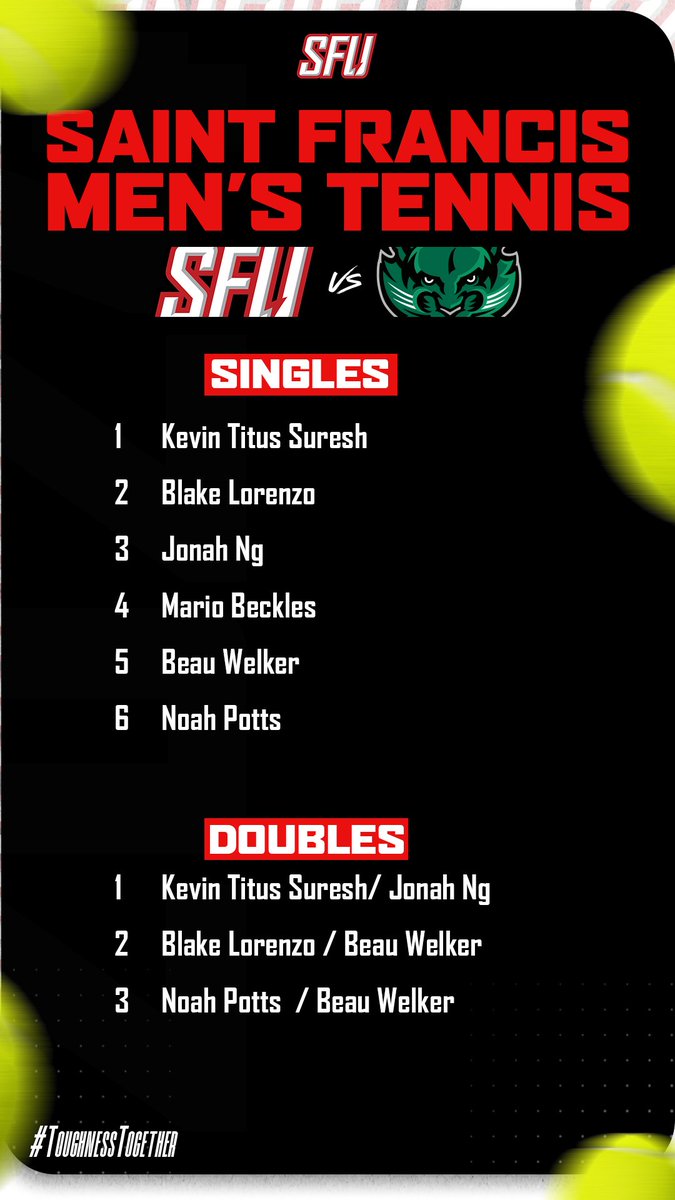 Saint Francis Tennis tweet media