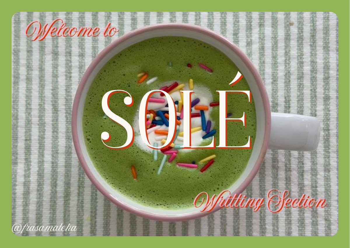 frasamatcha's tweet photo. solé writting ୧🍵🍧☆ https://t.co/Mo0QdepjcW