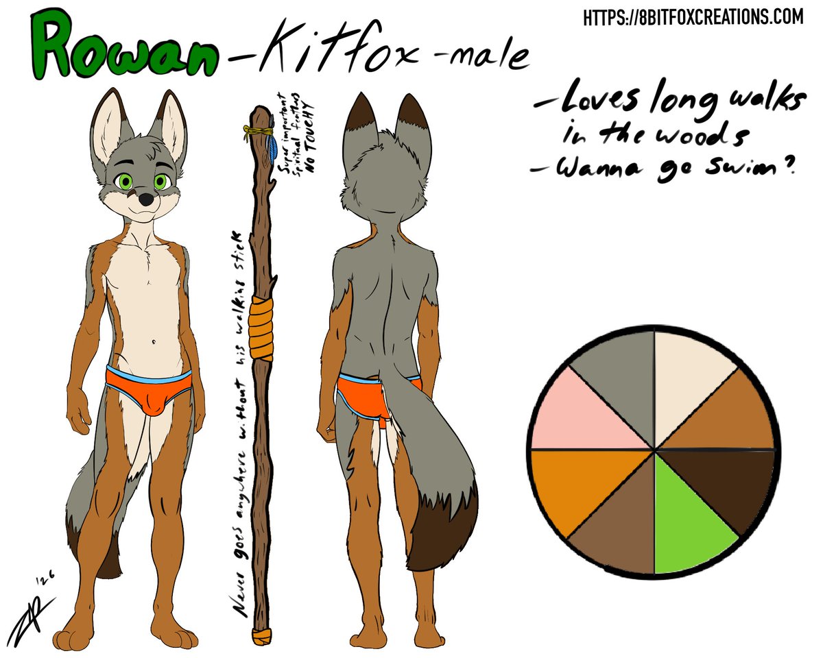 Character sheet for furaffinity.net/user/demonicbe… inkbunny.net/AlexanderFrost…. #charactersheet #kitfox #kitfox #fox #undies #underwear