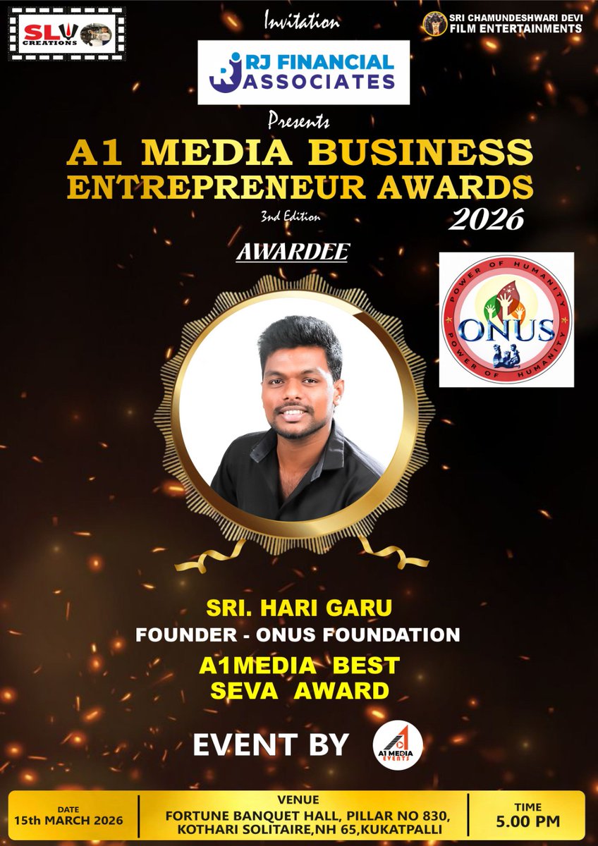 OnusFoundation's tweet photo. Honored to receive the A1Media Best Seva Award 2026 💐
This recognition belongs to everyone who supported Onus Foundation and believed in our mission of service 🩷🤗
@HariSaaho19

Thank you for your support. The journey of serving society continues. 🙏

#OnusFoundation https://t.co/Sc1AHhOABK
