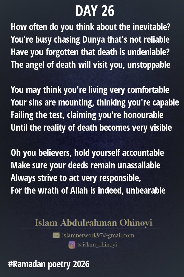 Islam_AO's tweet photo. Hold yourself accountable https://t.co/JnJVDWQCyj