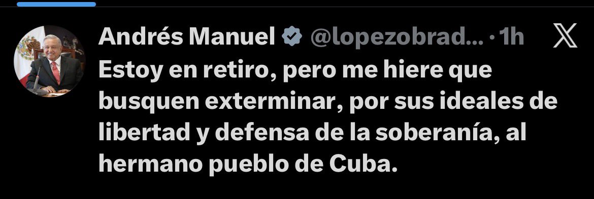 El anciano de  mierda que protegió al narco, ha regresado dos veces a Twitter en este año, la primera a llorar porque metieron a la cárcel a su cómplice y dictador Nicolás Maduro. 
La segunda a llorar porque están a horas de acabar con la dictadura cubana, sus otros cómplices del