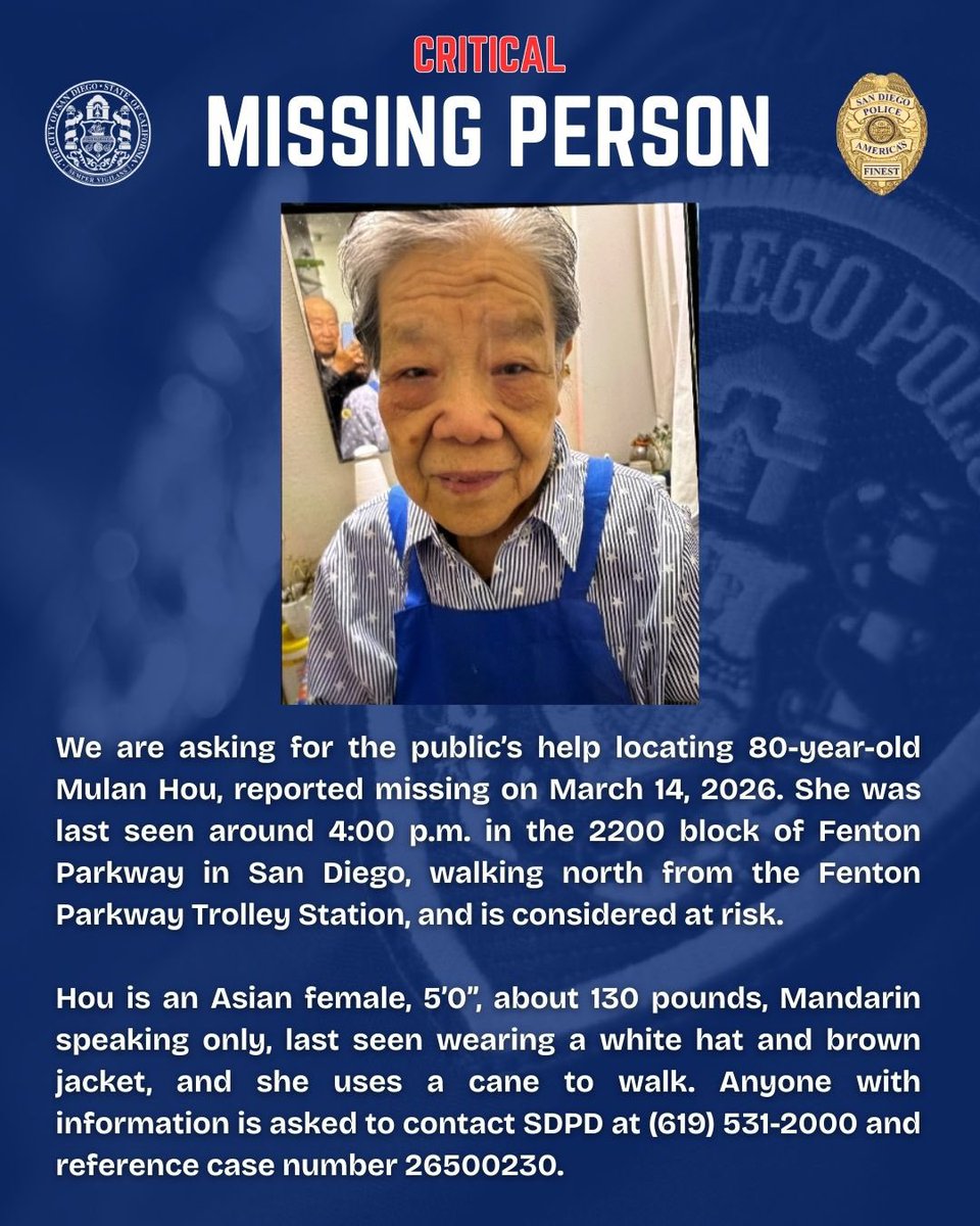 San Diego Police Department tweet media