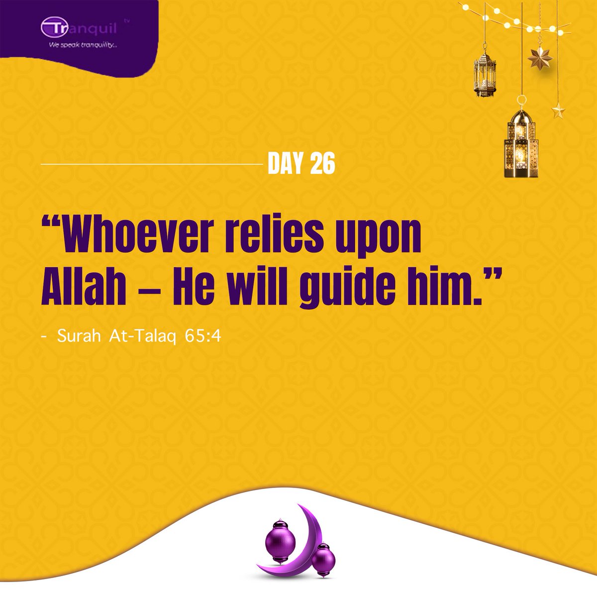 tranquil_tv's tweet photo. Let Allah lead your steps.

RAMADAN DAY 26. https://t.co/wOIgOKOTET