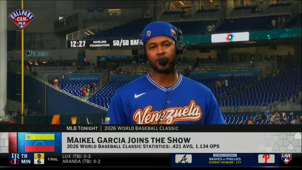 “I feel like I'm playing in Venezuela right now.” 🇻🇪
Venezuelan and @Royals infielder Maikel Garcia recapped tonight's huge win over the defending #WorldBaseballClassic champions.
@hyphen18 | @adnansvirk