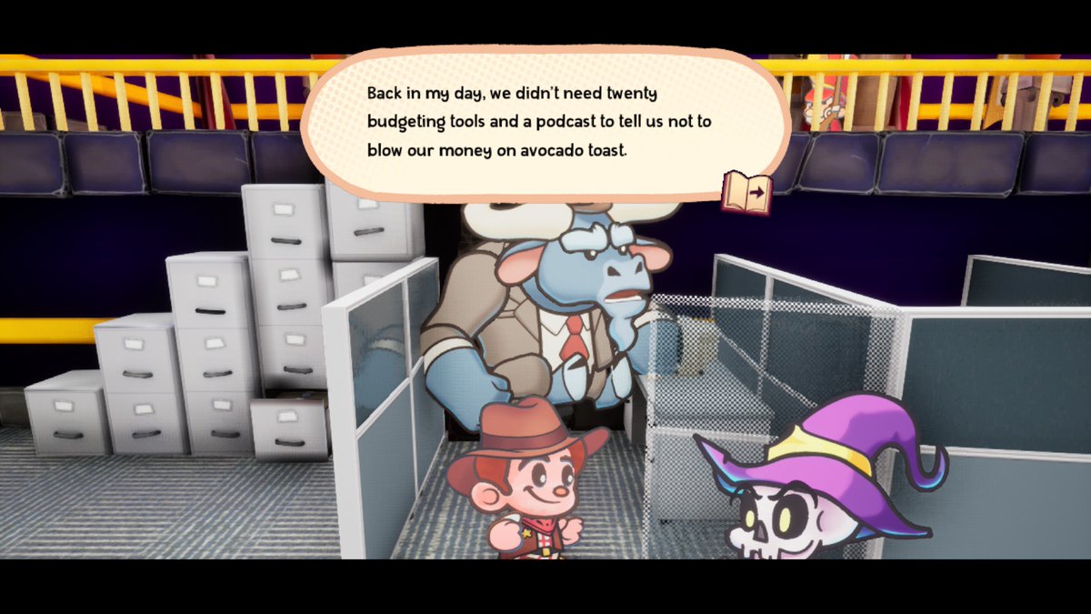 UmJammerRyan's tweet photo. And that's a wrap on Escape From Ever After!! Loved every minute of this game, and loved each party member even more. I think I enjoyed it more than the Paper Mario games it was inspired by

ngl, the ending made me teary-eyed 🥲 Congratulations on the release, @SleepyCastleDev!! https://t.co/xTMqo4LC7N