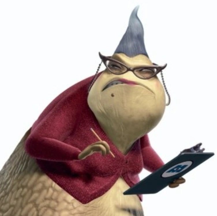 FoxyWegner's tweet photo. @Mikeachim The Harvester dessert menu and Roz from Monsters Inc https://t.co/uhq3dnfFnz