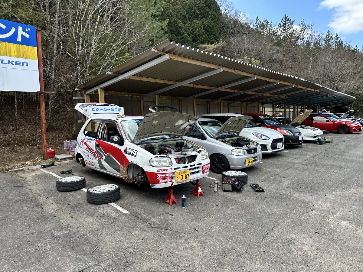 Mikchey7's tweet image. タカス軽耐久に向けてシェイクダウン
オートランド作手にて、少しだけタイム更新！
#オートランド作手 #alt #alto #ha23v