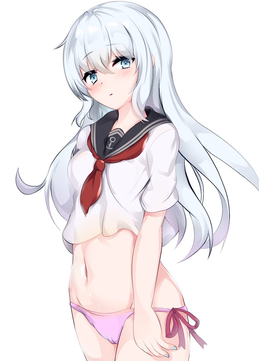 響といえばお腹! #艦これイラスト 