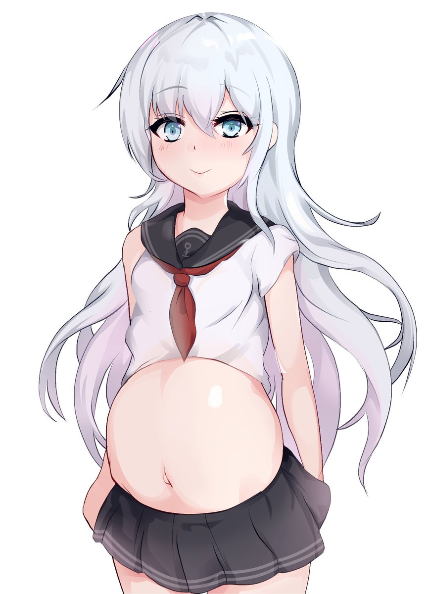 響といえばお腹! #艦これイラスト 