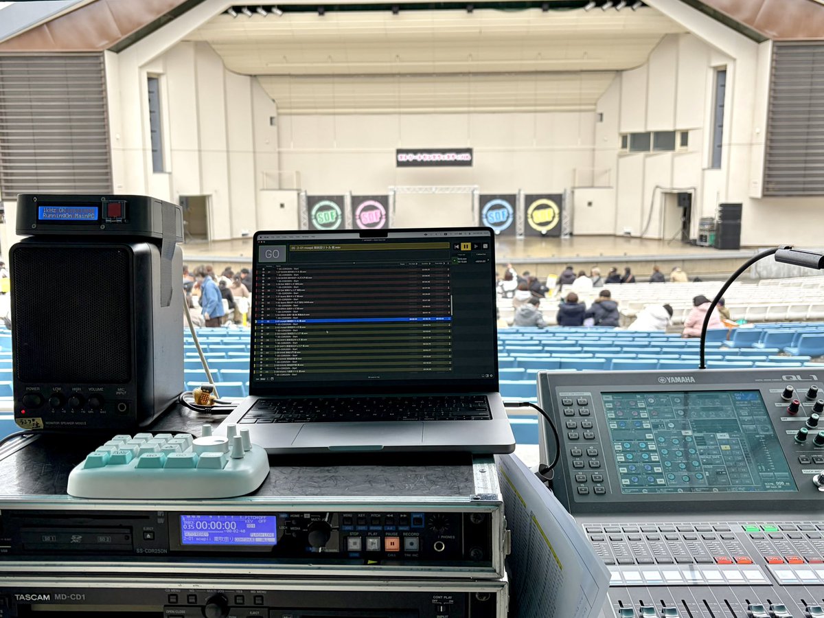 mgoto_ssp's tweet photo. 別現場にQLAB専用機がいってしまったので
マイPCからTelnetでバックアップ用SDもたたく術
1kHz落ち→自動切替は自作装置が卓のGPIで✨
#alconsaudio #alconsaudiolr18 #qlab https://t.co/KAaNkMntim