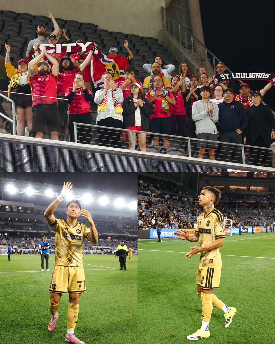 stlCITYsc's tweet photo. A little bit of the Lou on the west coast. 

Thanks for being here with us, STL 👏 https://t.co/KLPkoPS6DM