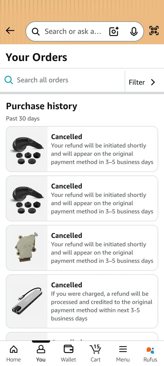 Cryptosushil22's tweet photo. @amazonIN @AmazonHelp Mere orders auto-cancel ho rahe hain. Support ke kehne par 11 March ko ofm@amazon.in par verification mail kiya tha, par 4 din se NO RESPONSE! Please resolve this urgently. Screenshot attached. https://t.co/4C7cgHWrhg